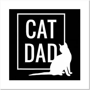 Cat Dad Funny Cat Owner Father Daddy Graphic Posters and Art